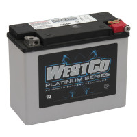 Westco, sealed AGM battery. 12 Volt, 20AMP, 340CCA