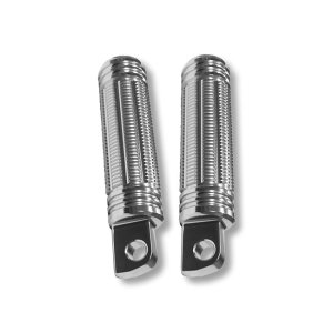 Burly, Stash foot pegs. Clear anodized