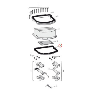 Cometic, rocker cover gasket. Fiber, thin