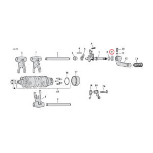 Cometic oil seal, transm. shifter shaft / clutch release
