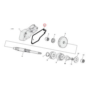 Cometic, gasket starter shaft housing. .031" fiber