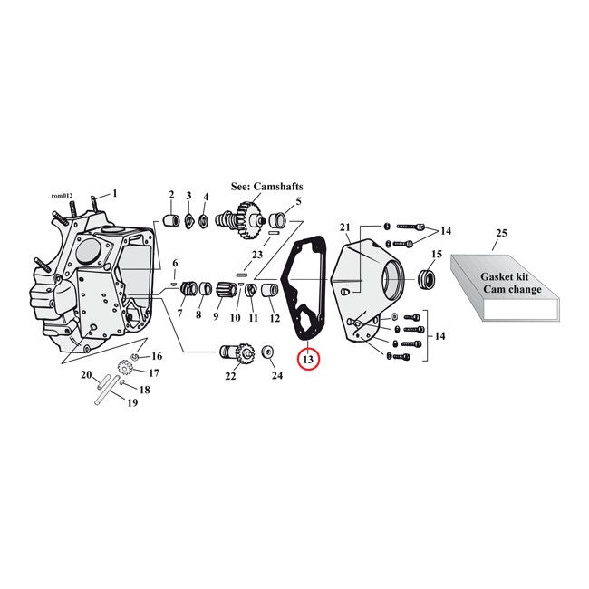 Cometic, cam cover gaskets. .060" AFM