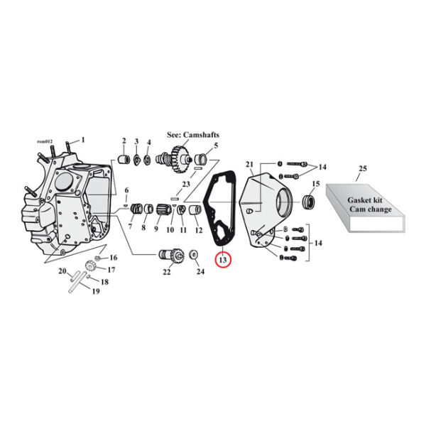 Cometic, cam cover gaskets. .060" AFM