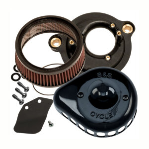 S&S, Mini Teardrop Stealth air cleaner kit. Black