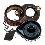 S&S, Mini Teardrop Stealth air cleaner kit. Black