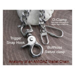 Amigaz Link Wallet Chain 22"
