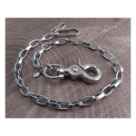 Amigaz Modern Chrome Wallet Chain 16"