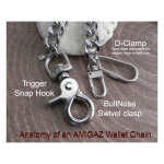 Amigaz Shackle Smooth Wallet Chain 22"