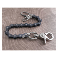 Amigaz Black Bike Chain Key Leash 8"