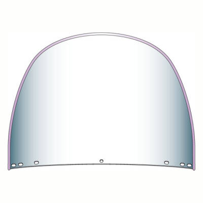 National Cycle, repl. beaded top windshield window. Clear