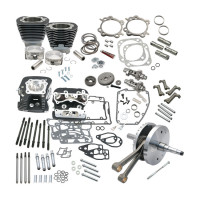 S&S, 124" Twin Cam Hot set-up kit with heads. Black