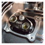 S&S, tappet cuff set. Billet aluminum, black