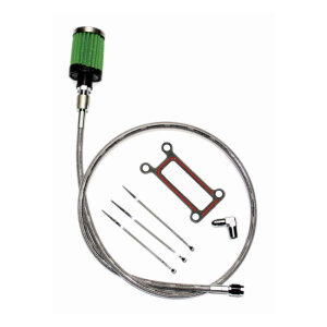 Feuling, oil tank breather kit. Black. Touring