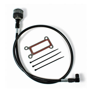 Feuling, oil tank breather kit. Black. Touring