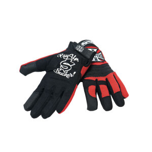 WCC riding gloves black/red Size M
