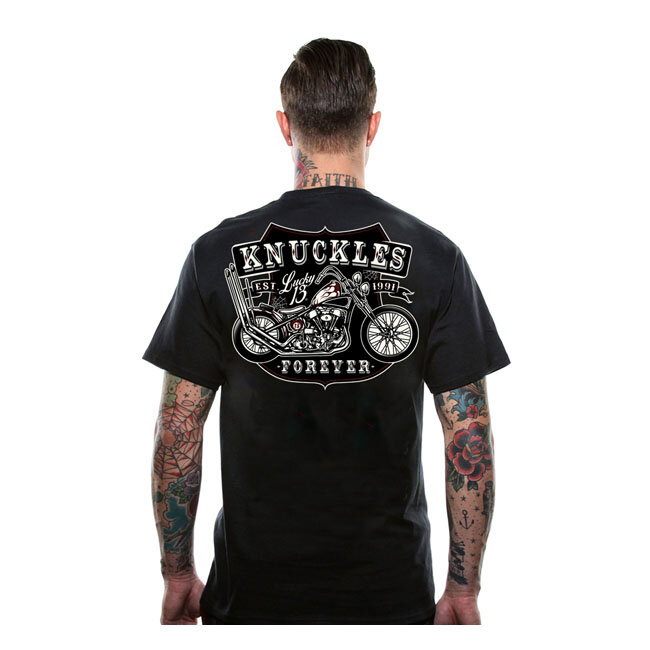 Lucky 13 Knuckles t-shirt black Size XL
