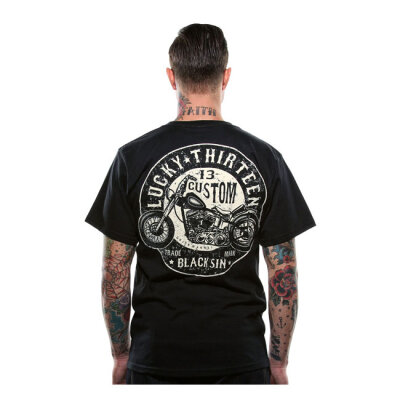 Lucky 13 Black Sin t-shirt black Size S