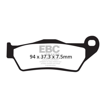 EBC V-pad Semi Sintered brake pads