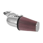 K&N, AirCharger performance air cleaner kit. Polished