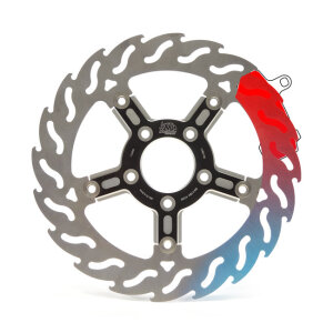 Moto-Master, Flame floating front brake rotor. Front left