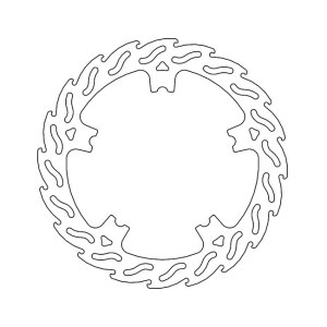 Moto-Master, Flame brake rotor. Front left