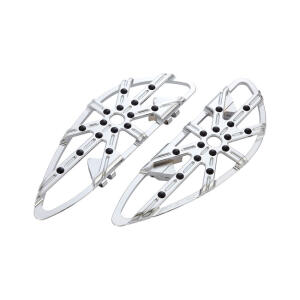 Arlen Ness, 10-gauge rider floorboards chrome