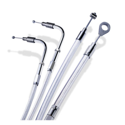 Barnett, throttle (pull) cable. Platinum. -4"