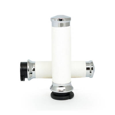 Avon Custom Contour grips, chrome/white