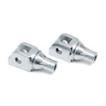 Kuryakyn, tapered front footpeg adapter. Chrome