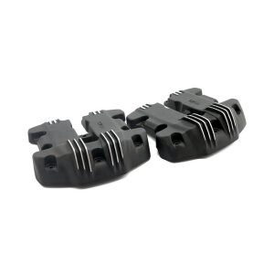 EMD, Ribbed Style rocker cover set. Black Cut