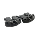 EMD, Ribbed Style rocker cover set. Black Cut