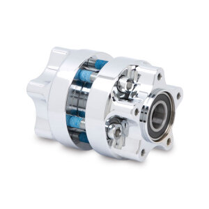 Arlen Ness, wheel hub front. Chrome DF