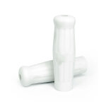 Vintage style 7/8" grips white