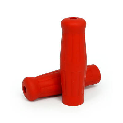 Vintage style 7/8" grips red