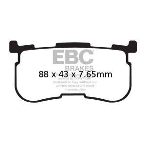 EBC, Double-H sintered brake pads. Rear