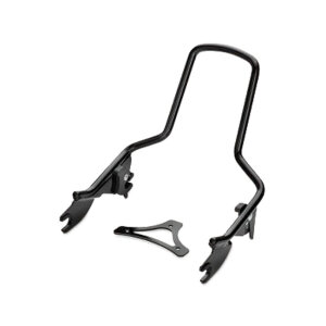 Sissy bar kit 12.50" 1-piece upright. Gloss black