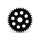 Solid motor sprocket 34t