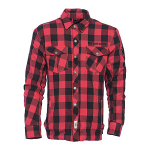 WCC Dominator riding flannel shirt red/black CE appr. Size L