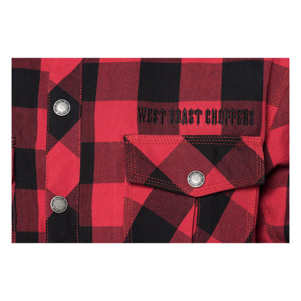 WCC Dominator riding flannel shirt red/black CE appr. Size 3XL