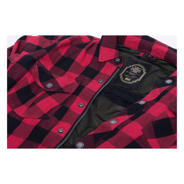 WCC Dominator riding flannel shirt red/black CE appr. Size 3XL