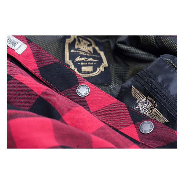 WCC Dominator riding flannel shirt red/black CE appr. Size 3XL