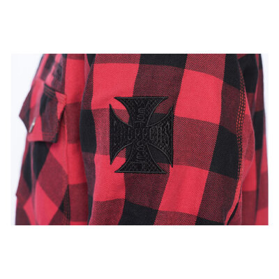 WCC Dominator riding flannel shirt red/black CE appr. Size 3XL