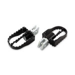 Burly, MX style rider foot pegs. Black