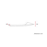 C-Racer, Flat Racer SCR4FC seat fully covered. Dark brown