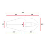 C-Racer, Neo Classic Café Racer seat. Black