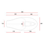 C-Racer, Neo Classic Café Racer seat. Black