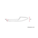 C-Racer, Neo Classic Café Racer seat. Dark brown