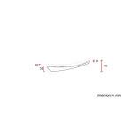 C-Racer, Classic bobber solo seat. Large. Black