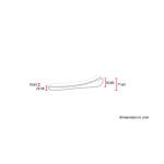 C-Racer, Classic bobber solo seat. Medium. Black