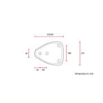 C-Racer, Classic bobber solo seat. Medium. Black